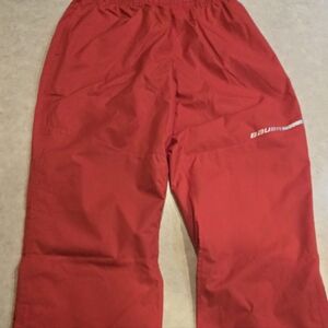 Bauer Red Rink Pants With Tags
